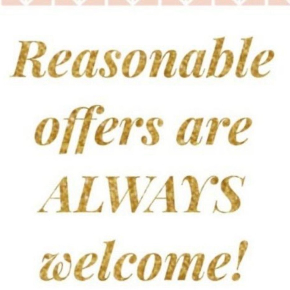 Reasonable offers are always welcome 🤗